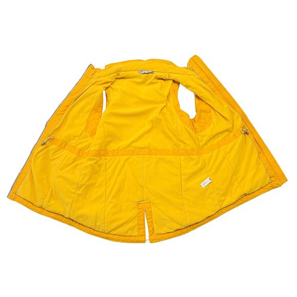 Athleta Rockview Hiking Vest Women M Yellow Long Water Repellent Outdoor - Picture 4 of 9